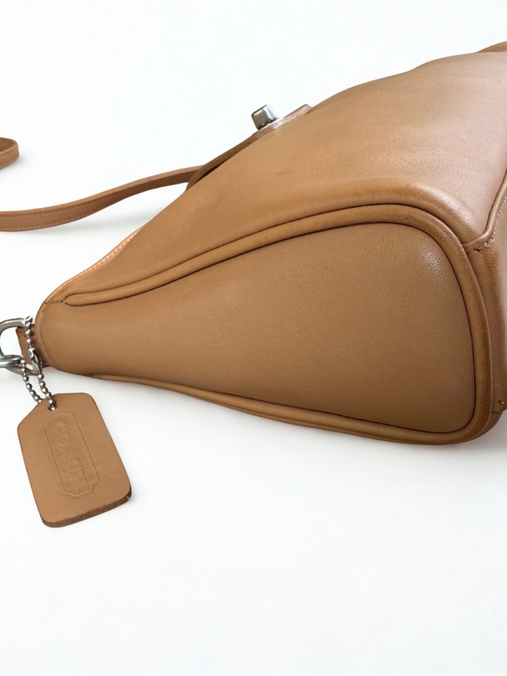 Coach Tan Leather Crossbody Shoulder Bag 9818 - Picture 6 of 10
